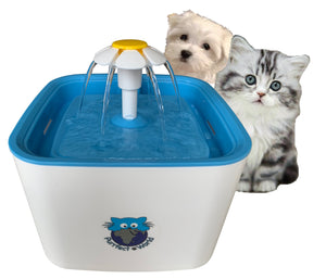 Purrfect World Cat and Dog Water Fountain Carbon - Ion Exchange Replacement Filters : for 84 Oz / 2.5L Capacity Fountains - 12 pack