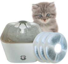 Load image into Gallery viewer, Purrfect World Cat and Dog Water Fountain Carbon - Replacement Filters : for 68 Oz / 2.0L Capacity Fountains - 12 pack